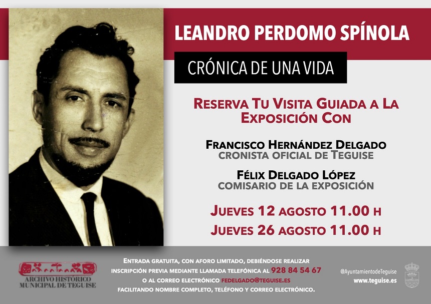 CARTEL VISITA EXPO LEANDRO SPIěNOLA