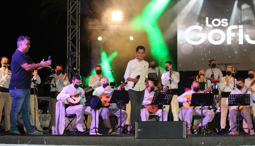 Elieser Betancort, solista de Yaiza partícipe del acto